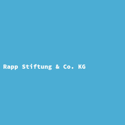 Rapp Stiftung &amp; Co. KG