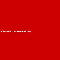 Schicke Leinen-Brille