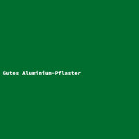 Gutes Aluminium-Pflaster