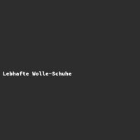 Lebhafte Wolle-Schuhe