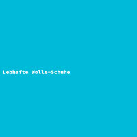 Lebhafte Wolle-Schuhe