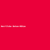 Herrliche Beton-Mütze