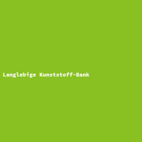 Langlebige Kunststoff-Bank