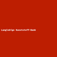 Langlebige Kunststoff-Bank